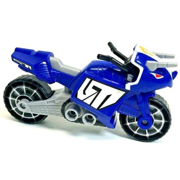 Fisher Price Imaginext Power Rangers Blue Battle Bike ONLY Triceratops - Picture 1 of 6